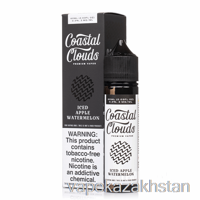 Vape Disposable ICED Apple Watermelon - Coastal Clouds Co. - 60mL 0mg